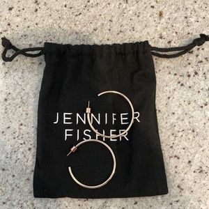Brand new Jennifer Fisher Rose Gold Plated Hoops